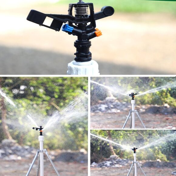 Rotating Sprinklers Male Thread G 1/2 Rocking Arm Sprinklers Plastics 360° *4pcs - Picture 6 of 8